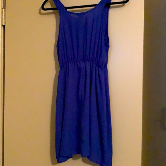 Royal blue dress with a zip up - Picture 4 of 4